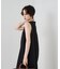 【2サイズ展開】【定番人気】麻混ノースリーブVネックワンピース/ポケット付き/コ