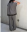 【2点セット/WEB限定】カルゼヴィンテージセットアップ/スキッパー裾レースブラ