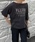 ドローコードシアーロゴTシャツ / ボートネック