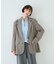 ウール混ストレッチツイルシングルテーラージャケット