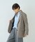 ウール混ストレッチツイルシングルテーラージャケット