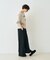 【人気追加】ストレッチダンボールタックワイドパンツ
