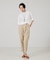 【three dots】シルキーペーパーコットンT