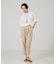 【three dots】シルキーペーパーコットンT