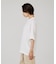 【three dots】シルキーペーパーコットンT