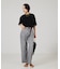 【three dots】シルキーペーパーコットンT