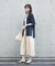 【接触冷感】ナチュラルシャンブレーフレアーパンツ