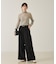 【大人のワイドパンツ】ウーリッシュツイルパンツ