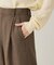 【大人のワイドパンツ】ウーリッシュツイルパンツ
