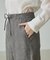 【セットアップ対応】ラメリネンドロストパンツ