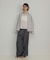 【CLASSY掲載・カシュクール着用可】リネン混レギュラーシャツ