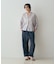 【CLASSY掲載・カシュクール着用可】リネン混レギュラーシャツ