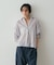 【CLASSY掲載・カシュクール着用可】リネン混レギュラーシャツ