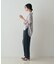 【CLASSY掲載・カシュクール着用可】リネン混レギュラーシャツ