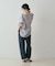 【CLASSY掲載・カシュクール着用可】リネン混レギュラーシャツ