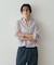 【CLASSY掲載・カシュクール着用可】リネン混レギュラーシャツ