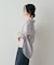 【CLASSY掲載・カシュクール着用可】リネン混レギュラーシャツ