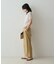 【きれいめ夏ニットはコレ！】カラーポリリネンVネックニット