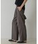 タックストレートパンツ