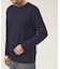 【クルーネック】ポンチ 長袖 Tシャツ