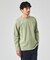 【クルーネック】ポンチ 長袖 Tシャツ