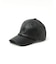 【RUBEN/ルーベン】FAKE LEATHER CAP/フェイクレザーキャップ