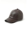 【RUBEN/ルーベン】FAKE LEATHER CAP/フェイクレザーキャップ