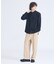 デニムライク ワイドストレート スラックス / ワイドパンツ