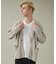 【定番】ドレスポンチ Vネック 長袖Tシャツ / ストレッチ