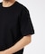 【接触冷感】シルケット天竺ワイドリブ 半袖Tシャツ