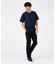 【接触冷感】シルケット天竺ワイドリブ 半袖Tシャツ