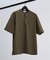 【接触冷感】Vネック スキッパーTシャツ/ヘンリーネック/COVEROSS(R)