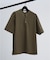 【接触冷感】Vネック スキッパーTシャツ/ヘンリーネック/COVEROSS(R)