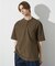 【接触冷感】Vネック スキッパーTシャツ/ヘンリーネック/COVEROSS(R)