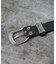 【ウエスタン スタッズ レザー ベルト】35mm black Studded b
