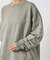 【POLER/ポーラー】EMB PIGMENT DYE CREW/ピグメント加工