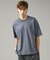 KNIT COLLAR コットンポンチ クルーネック半袖Tシャツ / リラックス
