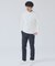 【SMART CLOSET/WEB限定】抗菌防臭 ポンチモックネック 長袖Tシャ