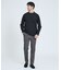 【SMART CLOSET/WEB限定】抗菌防臭 ポンチモックネック 長袖Tシャ