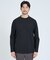 【SMART CLOSET/WEB限定】抗菌防臭 ポンチモックネック 長袖Tシャ