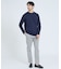 【SMART CLOSET/WEB限定】抗菌防臭 ポンチモックネック 長袖Tシャ