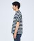 メランジボーダー 半袖Tシャツ