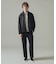 【セットアップ対応】ツイル柄 フェイクスエード ルーズテーパード イージーパンツ