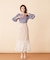 シフォン切替マーメイドスカート