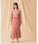 シフォン切替マーメイドスカート