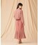 シフォン切替マーメイドスカート