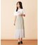 シフォン切替マーメイドスカート