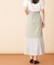 シフォン切替マーメイドスカート