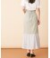 シフォン切替マーメイドスカート