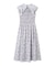 ラインフラワープリントワンピース　WEB限定カラー：ホワイトグリーン